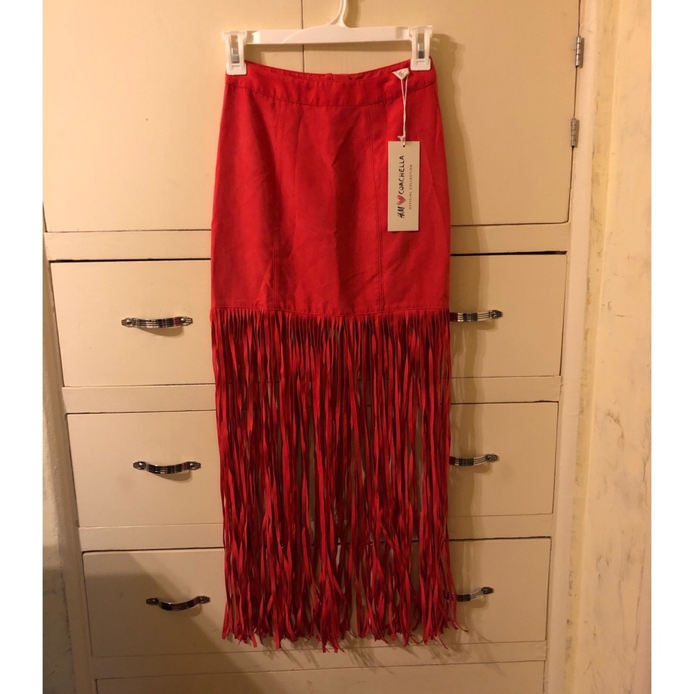 NWT H&M Fringe Skirt
